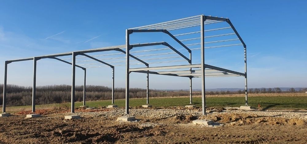 Vand si construiesc o gama larga de hale sau structuri metalice noi ne