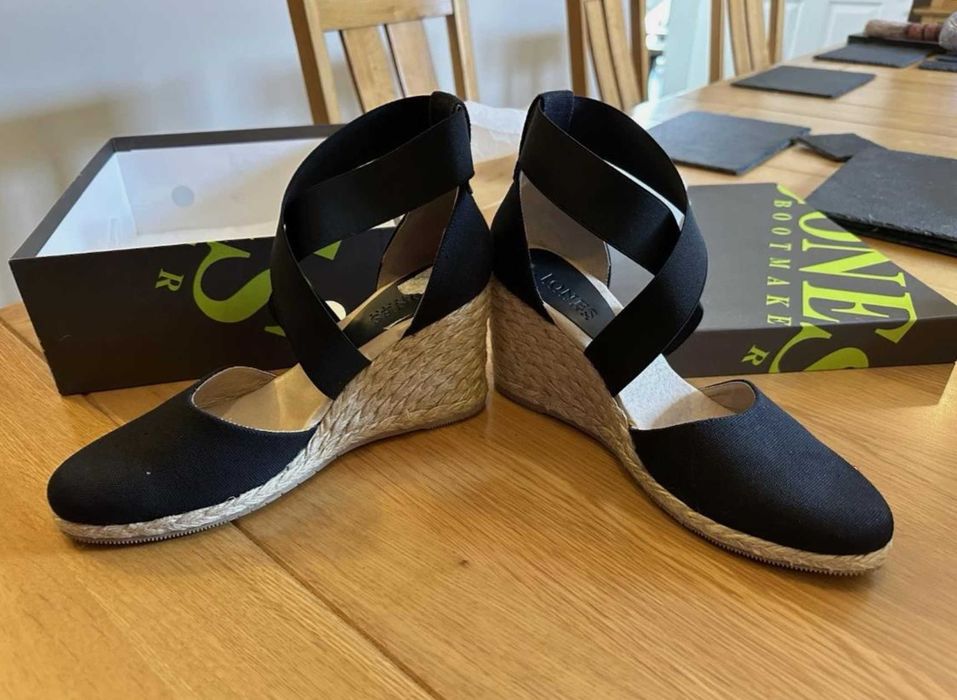 Черни сандали на платформа - Jones the Bootmaker - №40