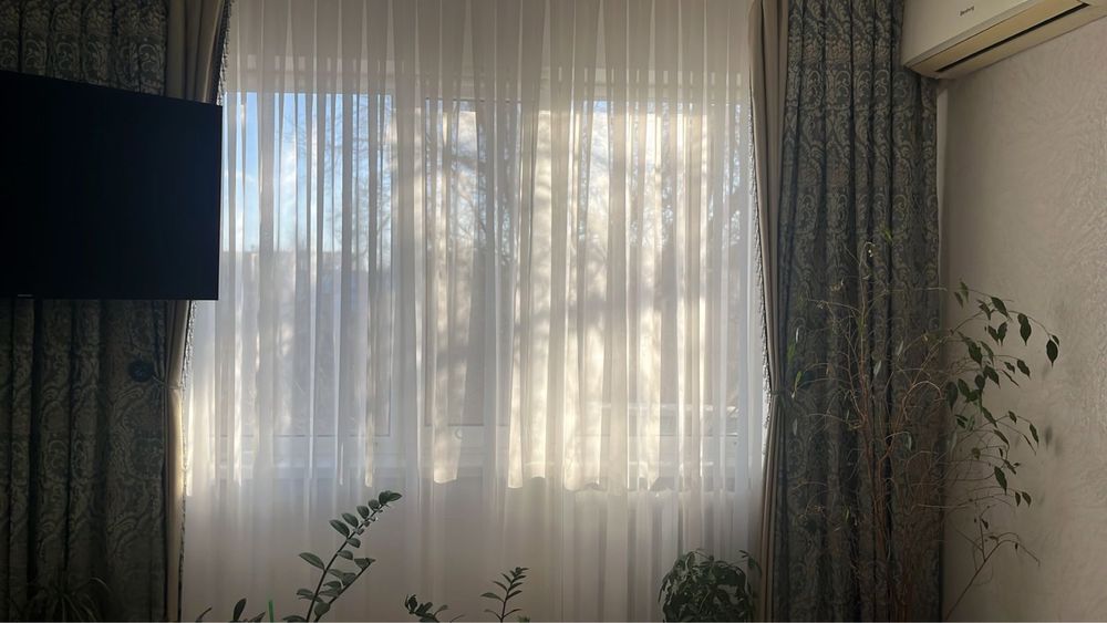 Шторы тюль в идельном состояни
