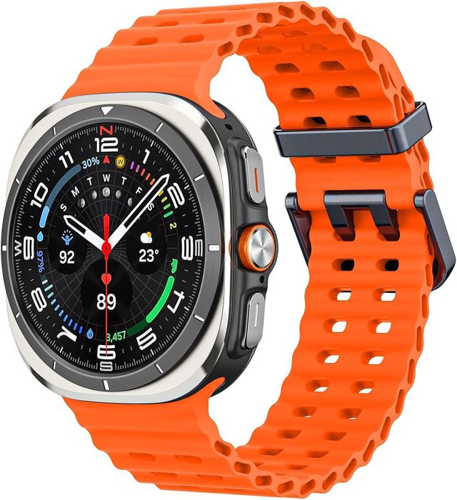 Силиконова Каишка за Samsung Galaxy Watch Ultra - Оранжев цвят