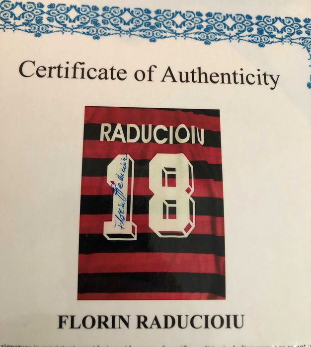 Tricou Florin Răducioiu VfB Stuttgart - cu COA