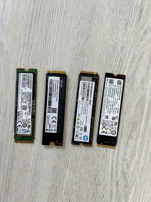 SSD M.2 NVMe 256Gb накопители разных брендов Samsung, HP, Lexar и др.