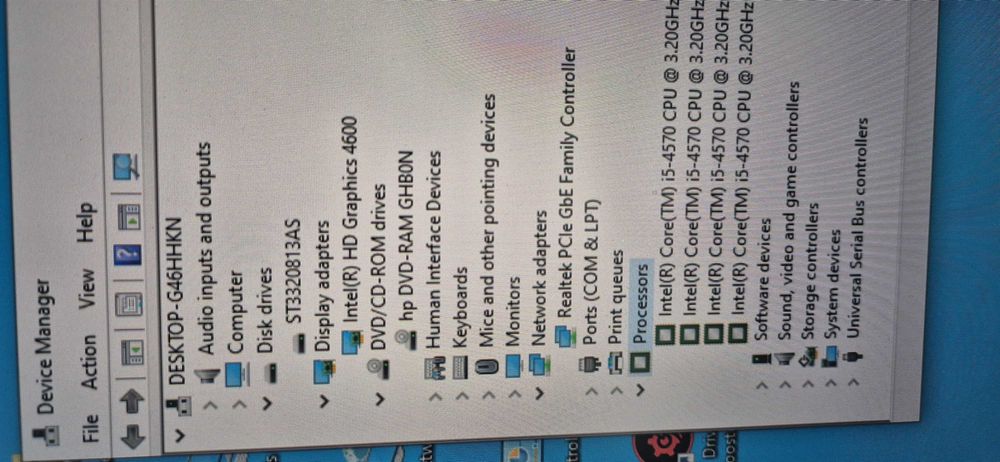 Unitate PC  HP PRO DESK 400 G1 MT i5 4570 500Gb 8gb ddr3 1600 MHz