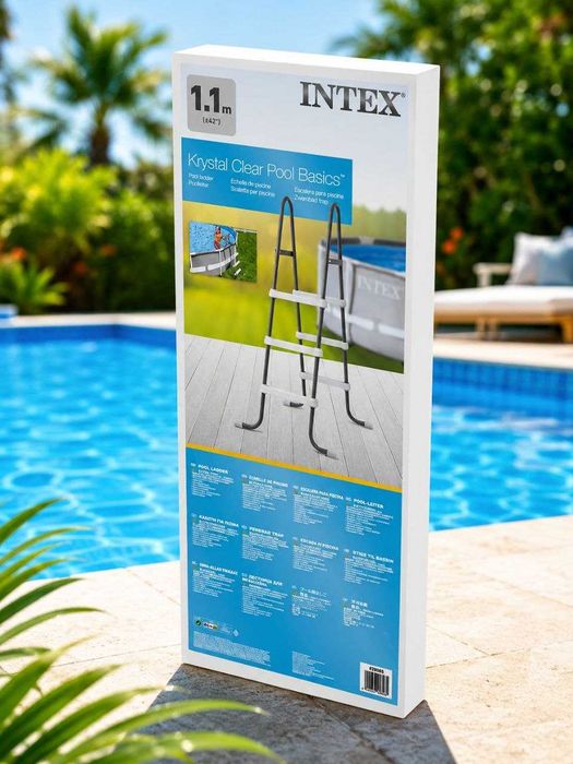 Hovuz uchun narvon,Balandligi 107 sm,basseyn uchun narvon Intex 28065
