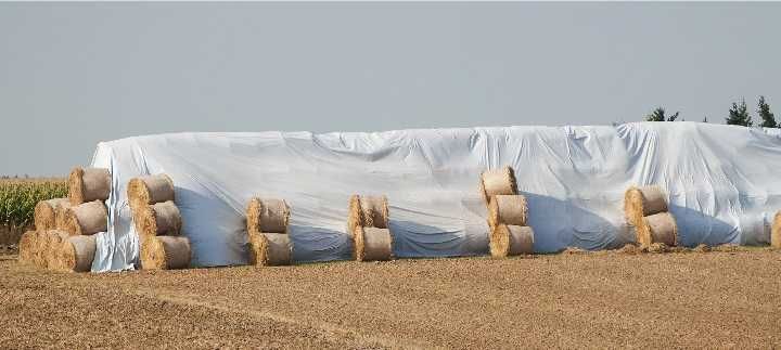 Билборд винил 10м на 3,20м БЯЛ цвят 280гр/кв.м ЧИСТО НОВИ платна UV