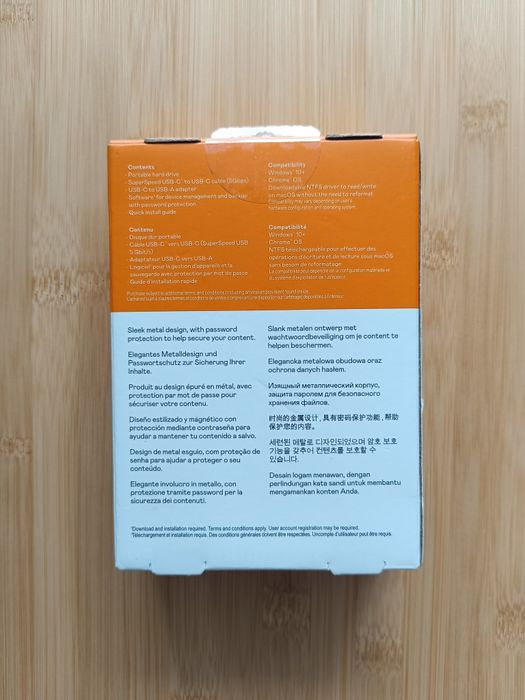 Sigilat HDD Hard disk portabil 5TB WD My Passport Ultra usb C metalic