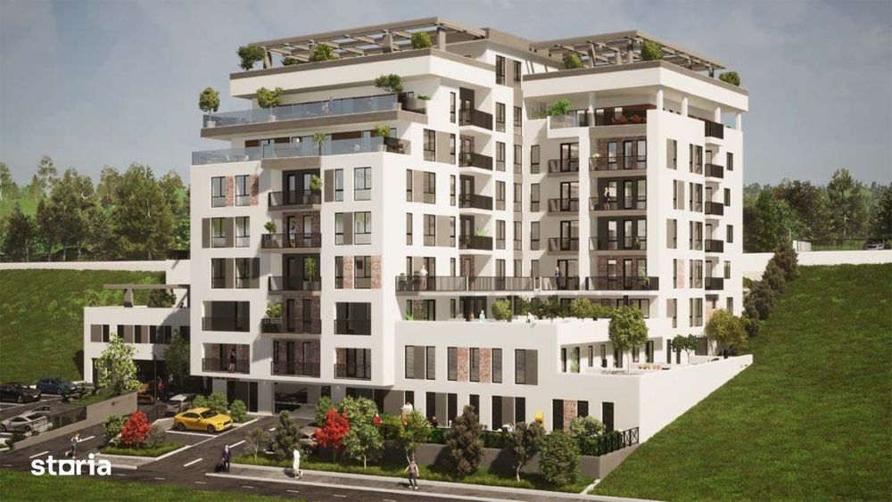 Apartament 2 camere, terasa 32,5mp, zona Vivo, Floresti