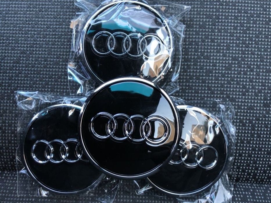 Capace/capac roti/jante aliaj Negru Black AUDI 60mm A2 A3 A4 A6 A8 TT