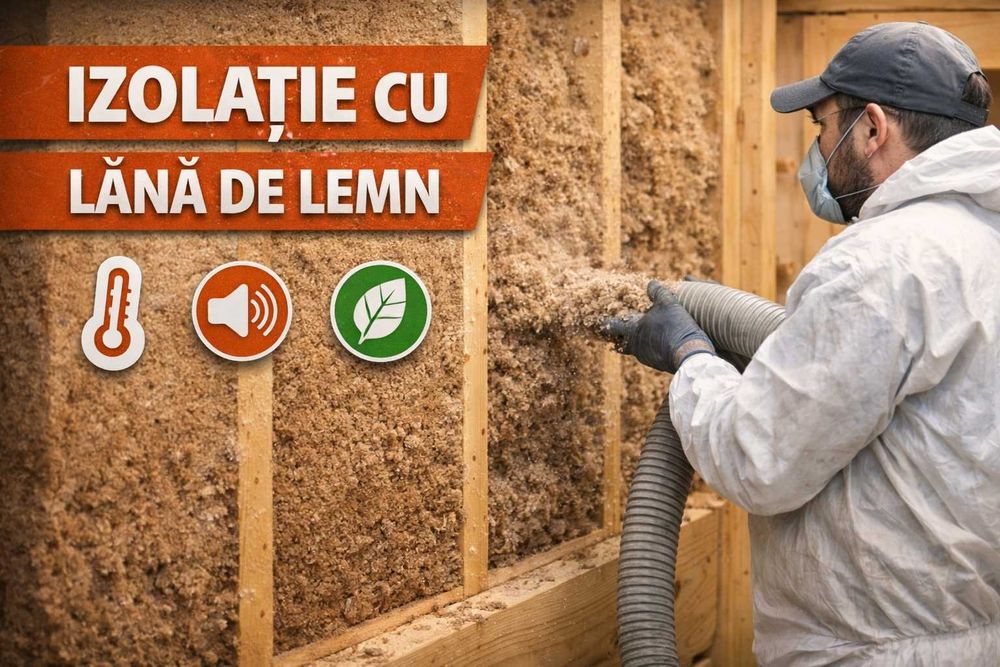 Izolație pod & mansardă – Celuloză / Lână lemn