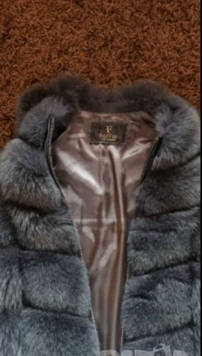 Елек от лисица естествен косъм