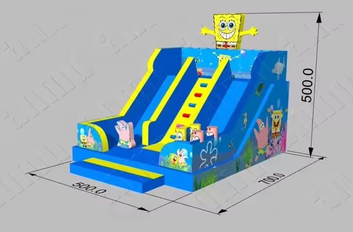 Tobogan gonflabil 5x5x7m