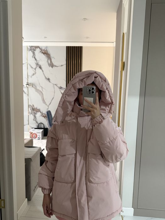 Женский зимний пуховик oversize