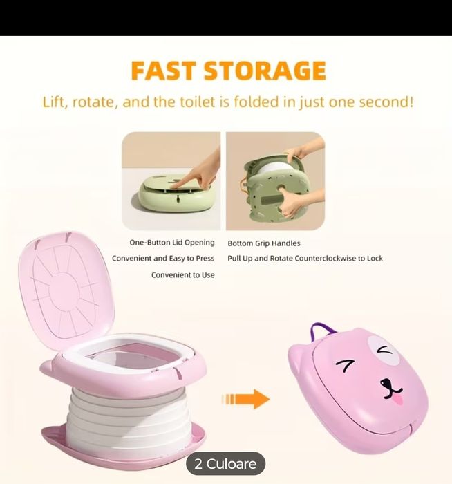 Oliță pliabila pentru fetițe.