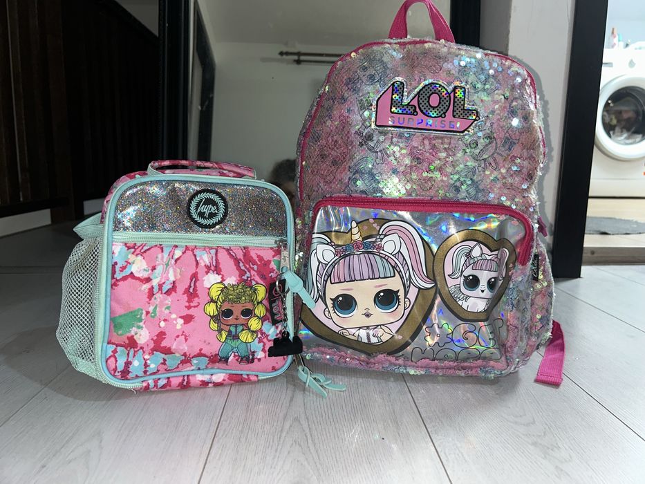 Ghiozdan+geanta termo pt scoala