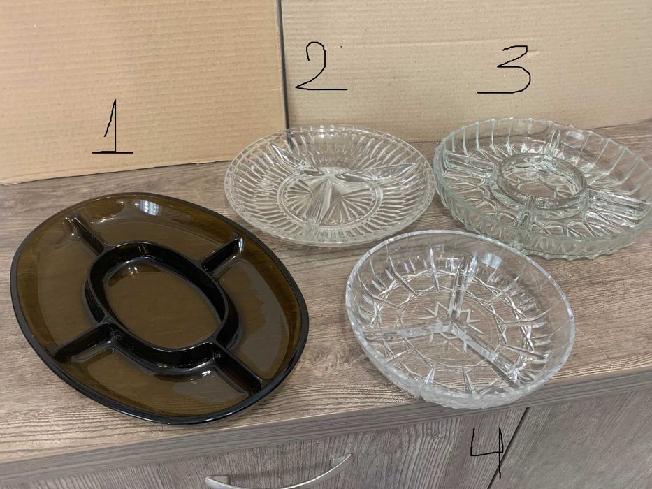 Кристални фруктиери, ордьоври, подноси.