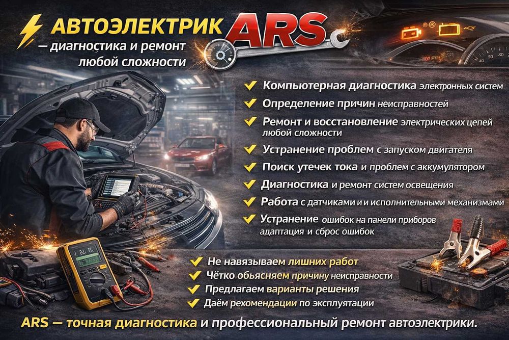 Автоэлектрик — диагностика и ремонт автоэлектрики | ARS
