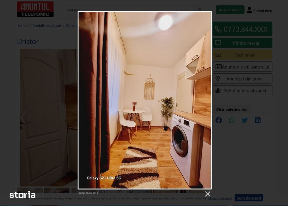 Apartament 1 camera Dristor