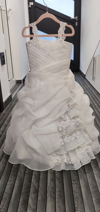 Детска булчинска рокля с болеро