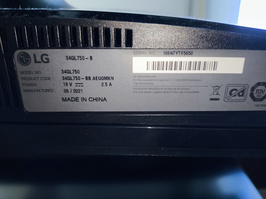 Monitor gaming LG Ultrawide, 34", 144Hz