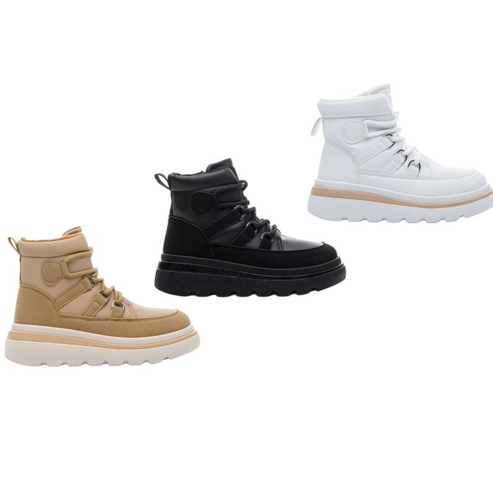 Дамски зимни боти с топъл хастар в три цвята