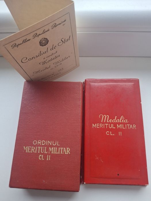 Medalii Meritul Militar clasa I, II, III
