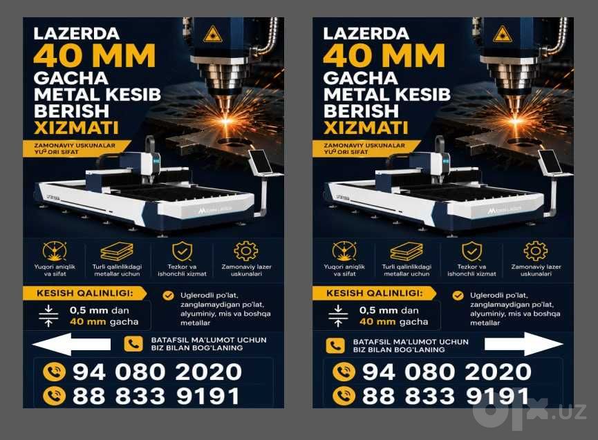 Lazer xizmati 40mm gach