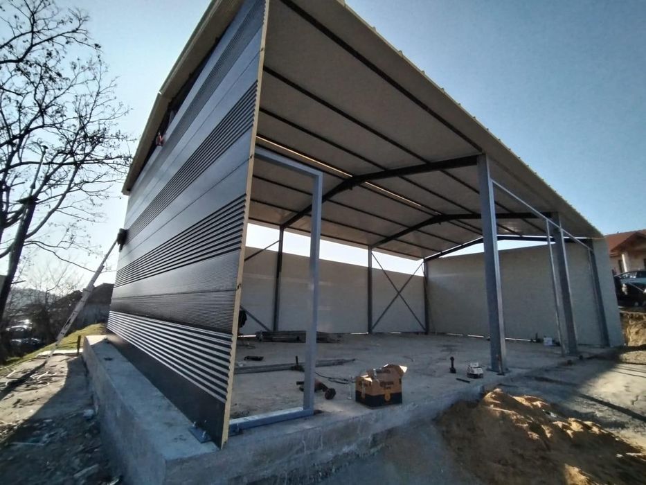 Vând hală metalica 25x10x4