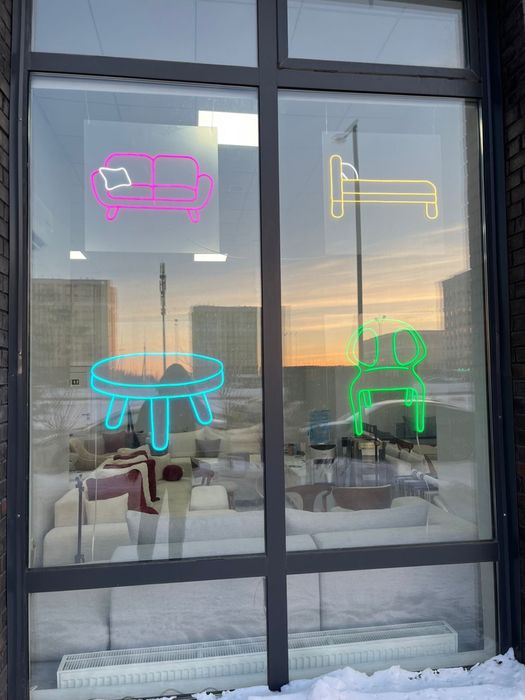 Неоновая вывеска АКЦИЯ!!