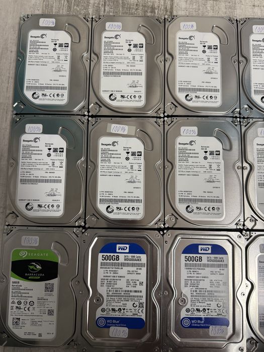 Lot 20 bucati Hard Disk HDD Seagate WD Blue 500GB 7200rpm SATA 3