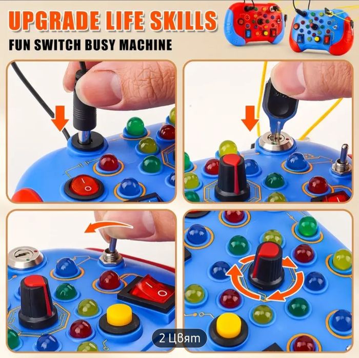 Монтесори бизи борд 18+ месеца