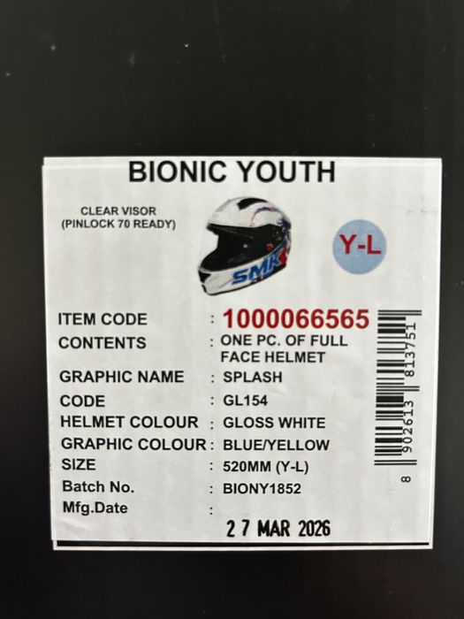 Casca moto NOUA  pentru  copii SMK BIONIC KIDS