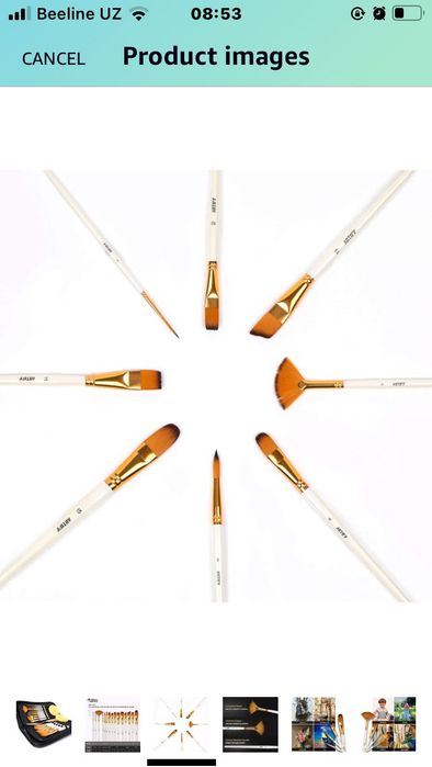 кисть, bo’yoq cho’tkasi, paint brush