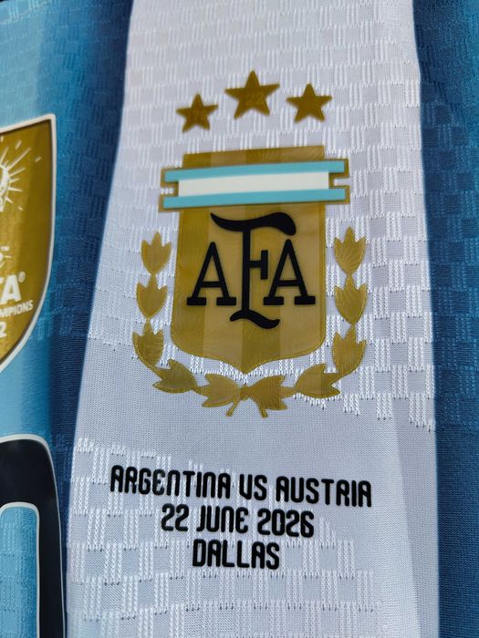 DE COLECTIE!!! NOU - Tricou PLAYER VERSION-ADIDAS | Argentina - Austria | MESSI 10 | World Cup 2026