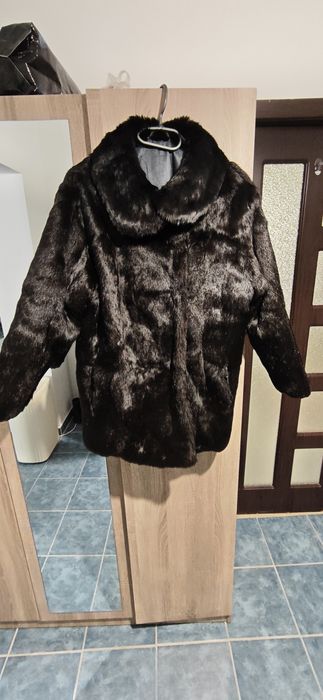 Haină de Blană Naturală Premium - Combinatul Bălți | Vintage Lux | Stare Impecabilă