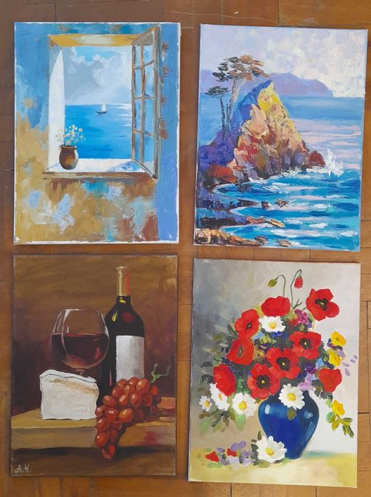 Подарък за Рожден ден, Юбилей, Картина с маслени бои