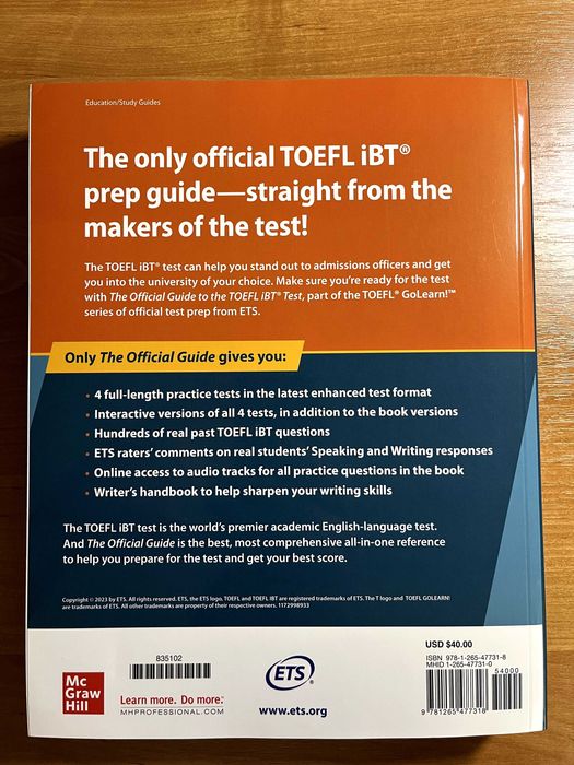 The Official Guide to the TOEFL iBT Test (7th Edition)