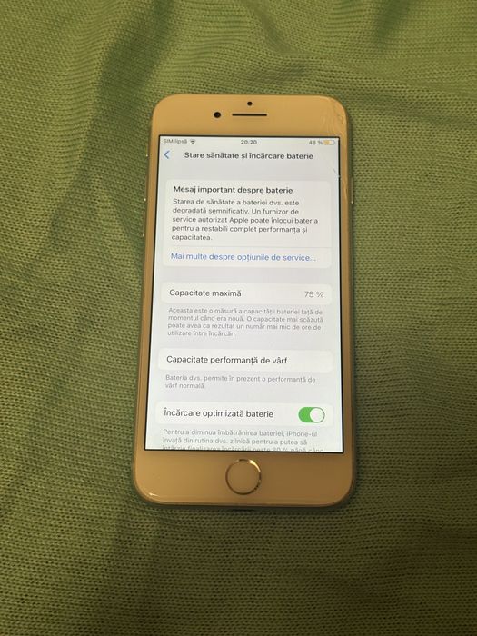 Iphone 8 Alb 64gb. 280lei