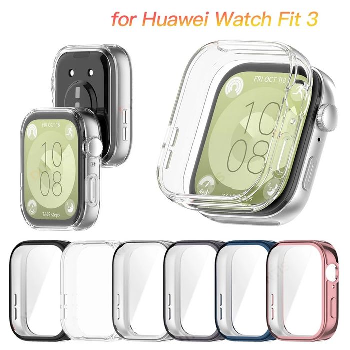 Huawei Watch Fit 3 / Мек TPU силиконов кейс с протектор