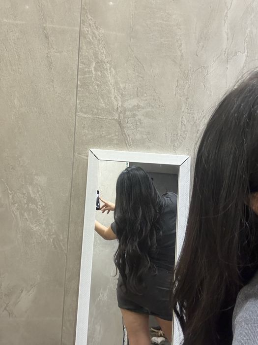 2реда 90 gr 52см 100% естествена коса натурален  цвят