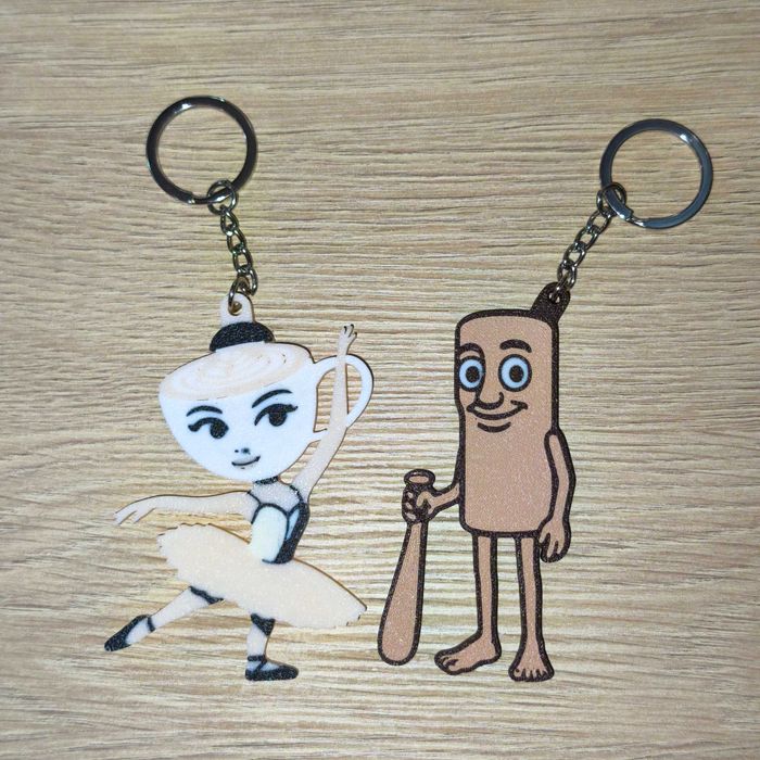 Italian Brainrot ключодържатели, Tralalero Tralala, Tung Tung Sahur