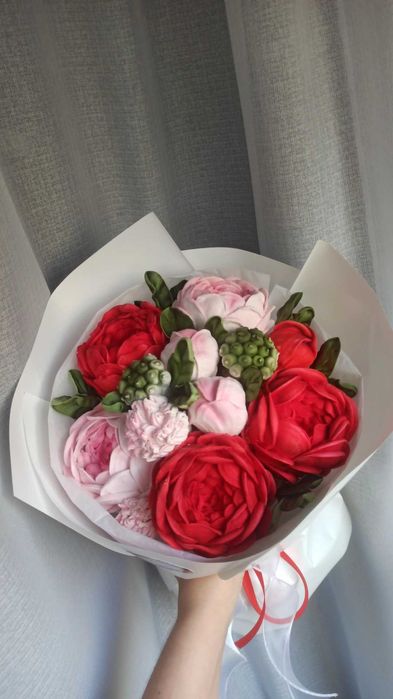 Букеты из зефира