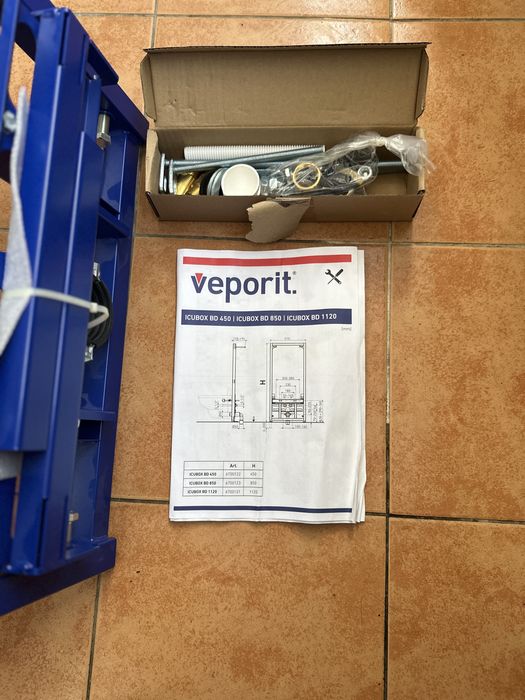 Cadru bideu suspendat 112 cm, Marca Veporit