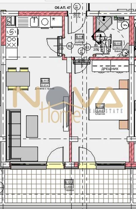 Продава се Двустаен апартамент в Варна, Владислав Варненчик - 61 кв.м за 694 €/кв.м - Снимка #2