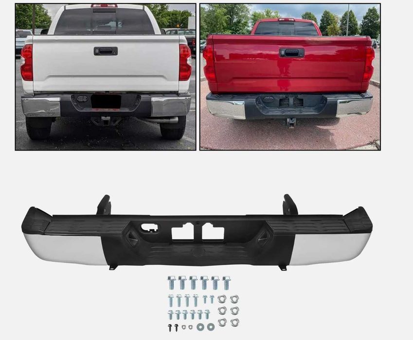 Задна хромирана броня за Toyota Tundra след 2014г
