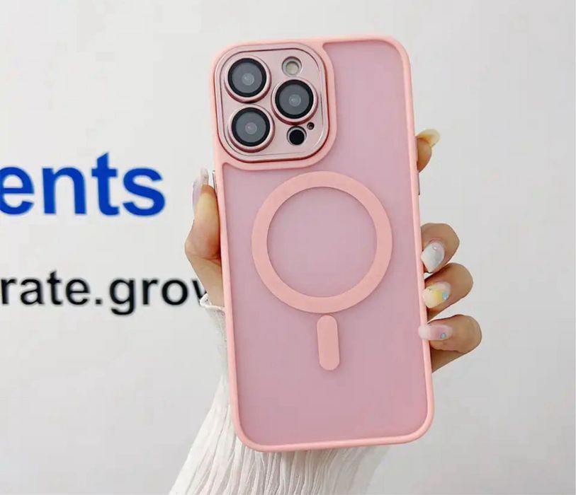 Iphone 11/12/13/14/15/16/17 PRO MAX PLUS Husa Magsafe Spate Mate Folie