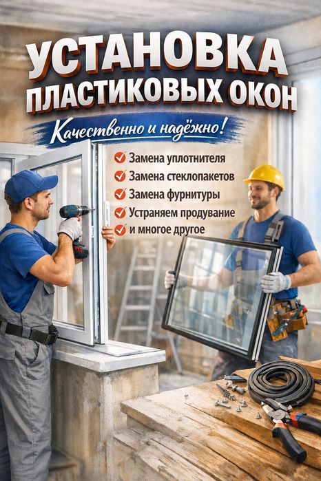 Установка и ремонт пластиковых окон