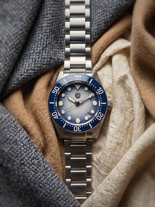 Ceas Automatic - Glacier Blue Diver 40mm - mecanism japonez