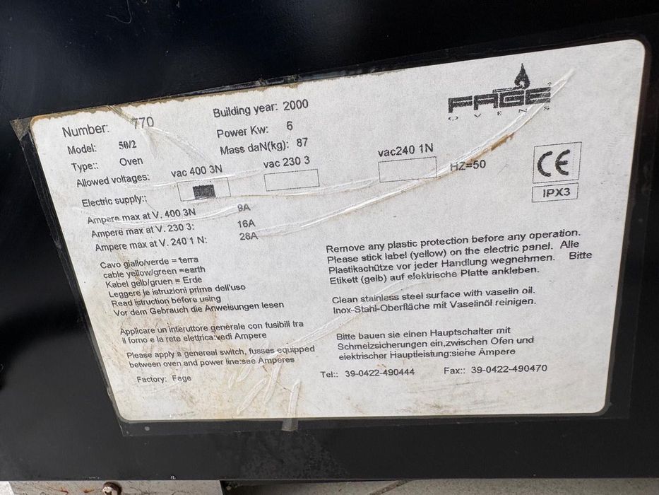 Nou!! Cuptor pt pizza FAGE!!