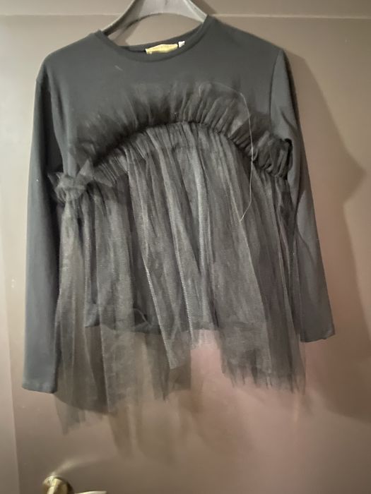 Дамска блуза с тюл