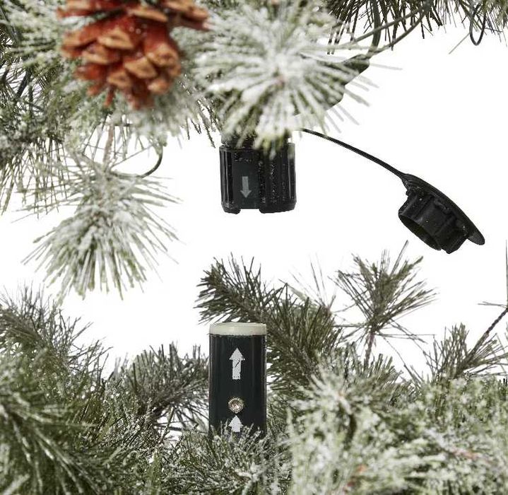 Brad Artificial Verde Nins Lumini Led Conuri Craciun 183cm Suport